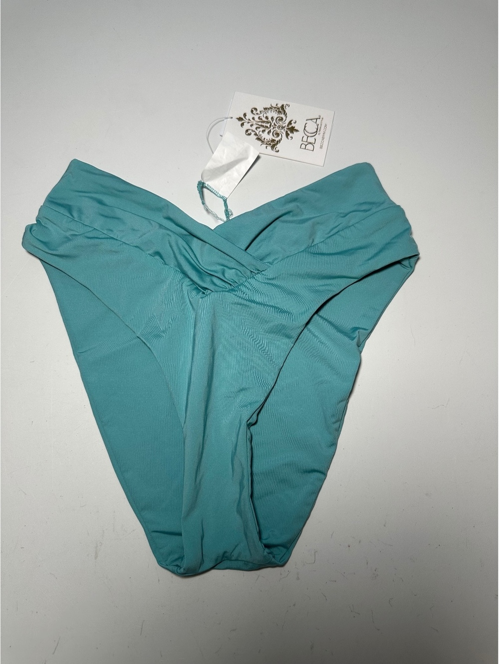 BECCA by Rebecca Virtue Women's Small Swim Bottoms in Turquoise